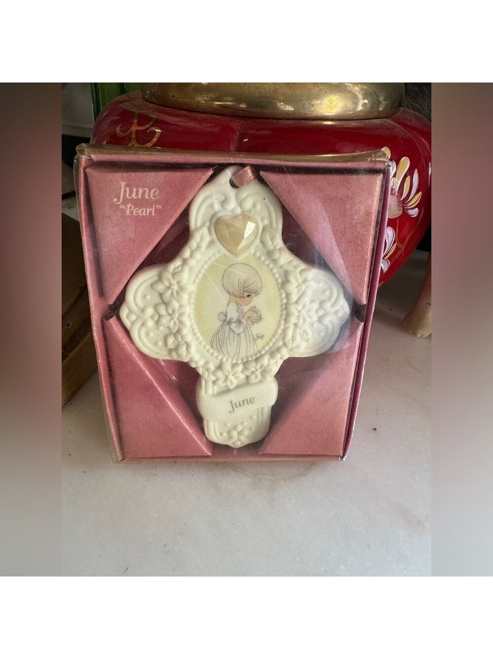 Vintage Enesco 1998 Precious Moments June Cross